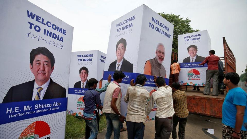 जापानी प्रधानमंत्री शिंजो अबे का भारत दौरा