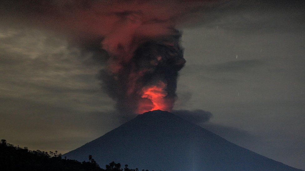 बाली ज्वालामुखी विस्फोट 
