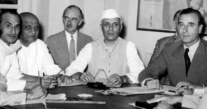 माउंटबैटन नेहरु और पटेल
