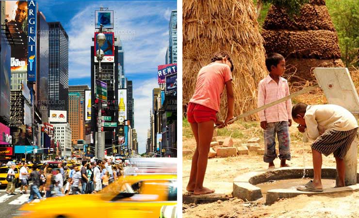 गाँव और शहर में अंतर difference between village and city in hindi