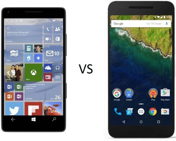 difference between android and windows phone in hindi