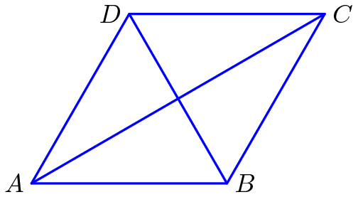 rhombus in hindi, properties समचतुर्भुज क्षेत्रफल, परिमाप