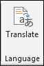 language command in ms excel