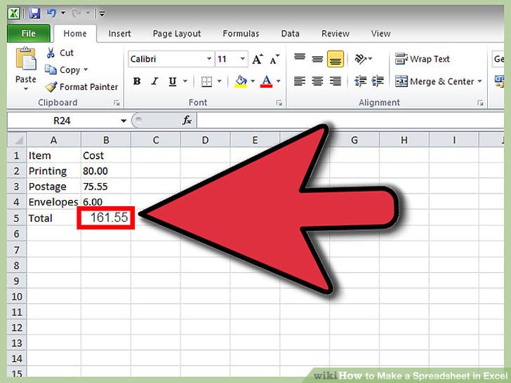 make spreadsheet in ms excel