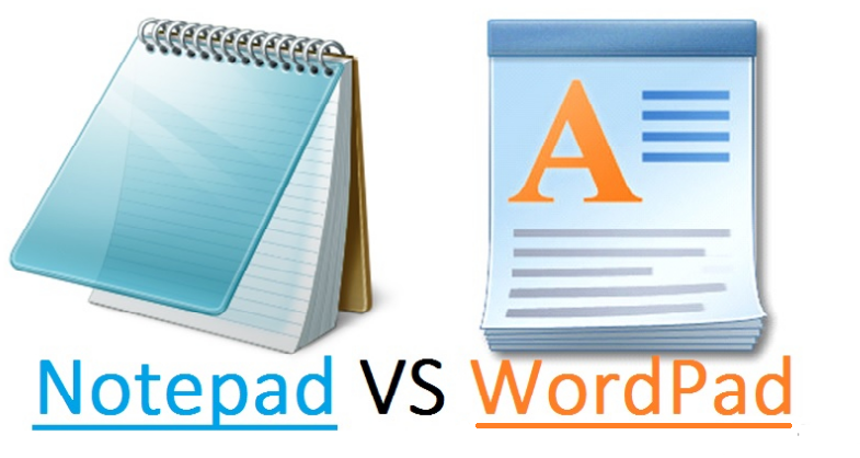 नोटपैड और वर्डपैड के बीच अंतर difference between notepad and wordpad in hindi