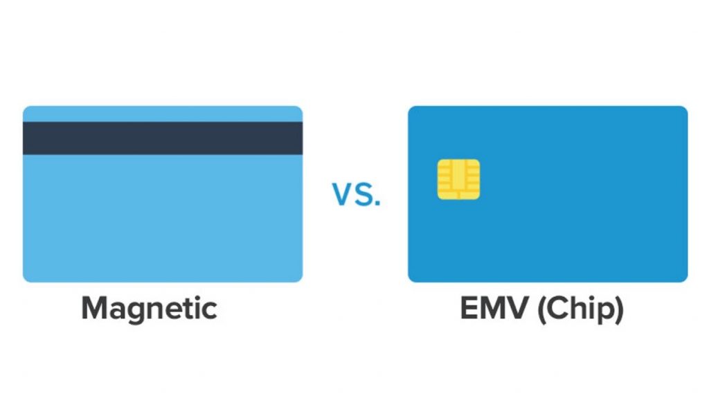 मैगस्ट्रिप कार्ड और ईएमवी चिप कार्ड में अंतर