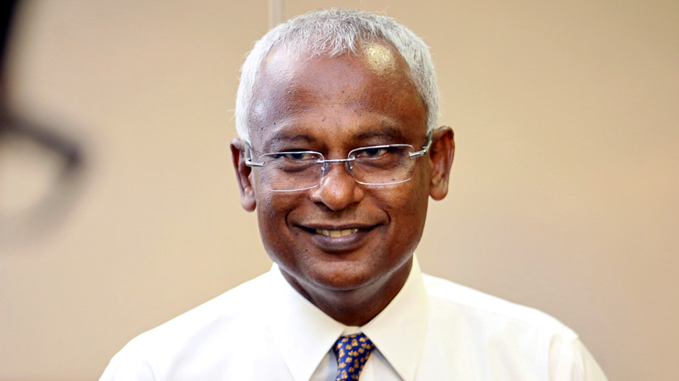 मालदीव के नवनिर्वाचित राष्ट्रपति इब्राहीम सोलिह
