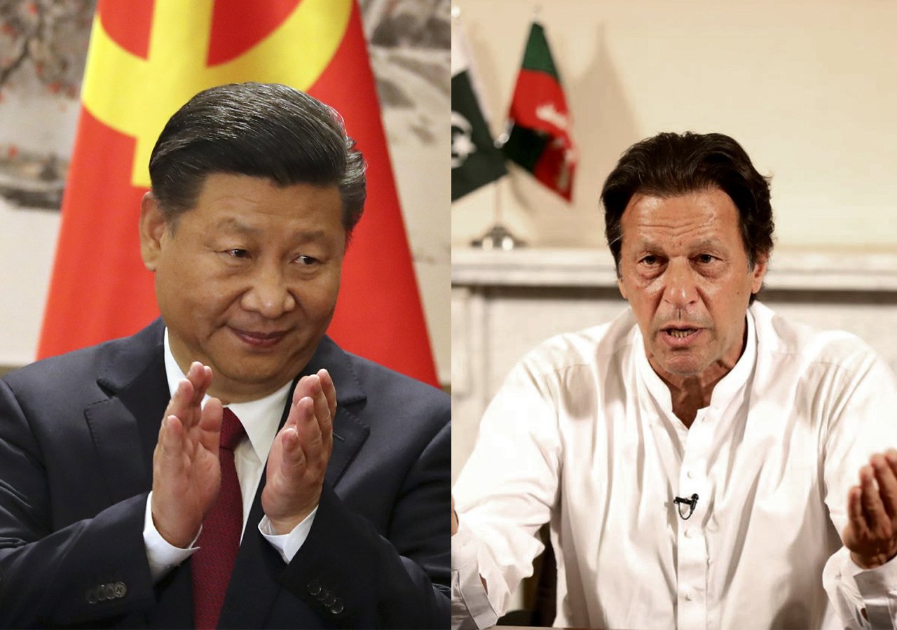 चीनी राष्ट्रपति शी जिनपिंग और पाकिस्तानी प्रधानमंत्री इमरान खान