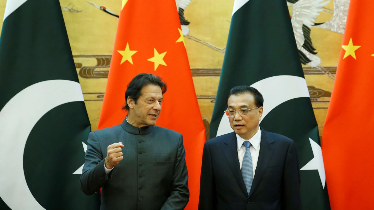 पाकिस्तानी प्रधानमंत्री इमरान खान और चीनी प्रधानमंत्री ली केकिंग