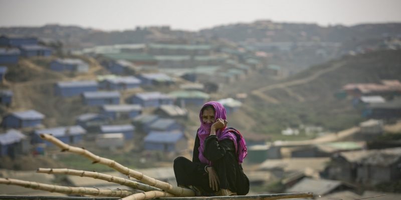 बांग्लादेश में रोहिंग्या शरणार्थियों का इलाका