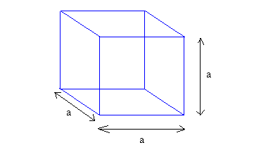 volume of cube in hindi घन का आयतन