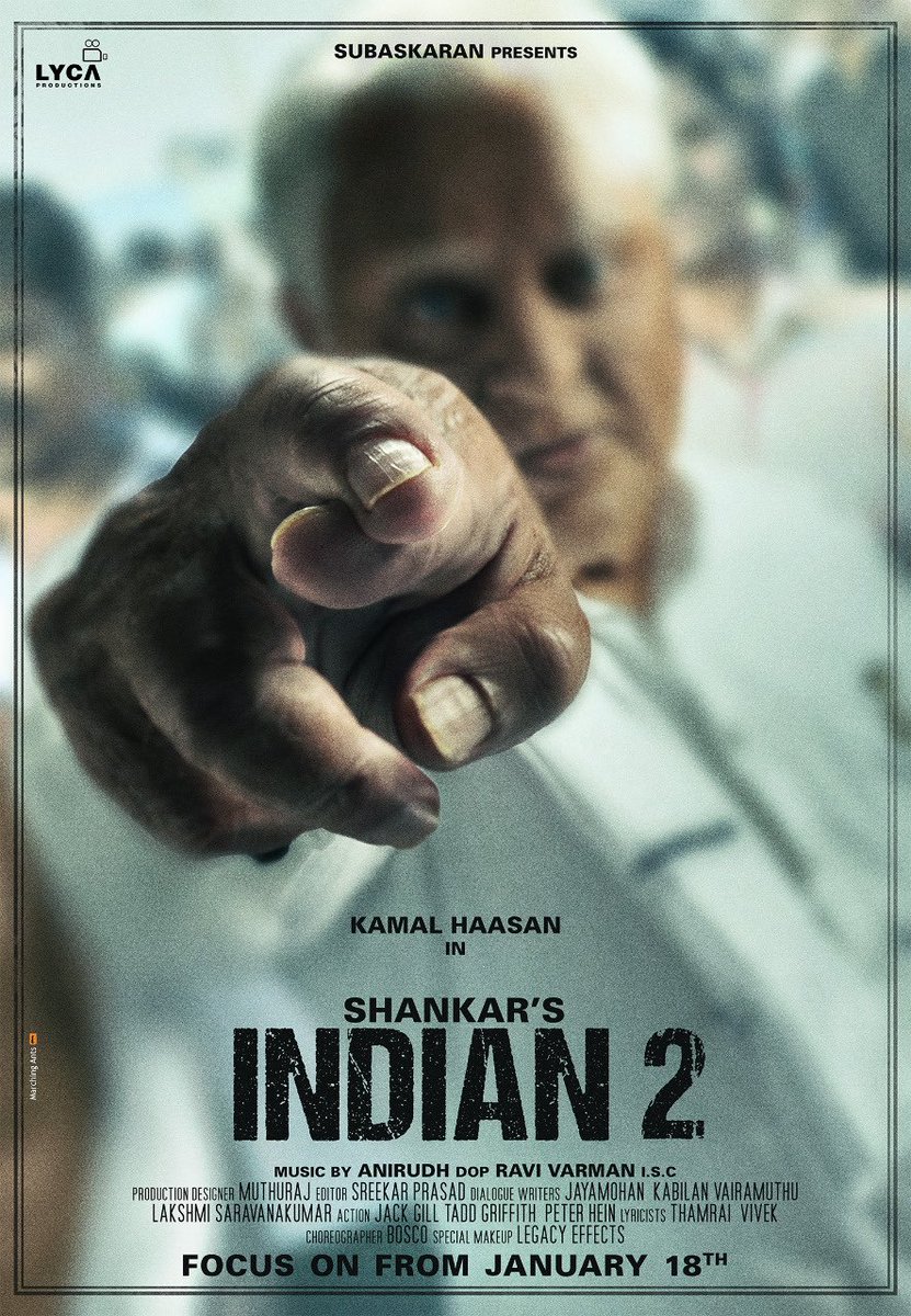 इंडियन 2 पोस्टर कमल हसन, शंकर