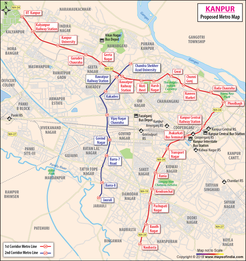 kanpur-proposed-metro-map