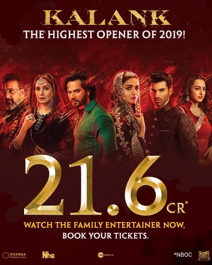 kalank box office collection day 1