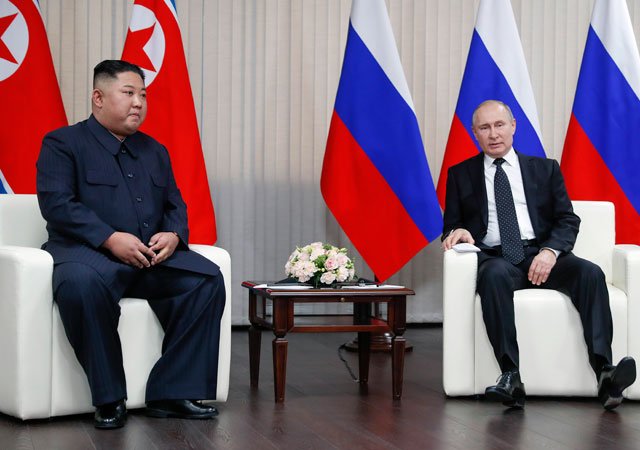 उत्तर कोरिया और रूस के नेता की मुलाकात