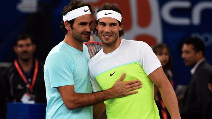 Rafael Nadal and Roger Federer