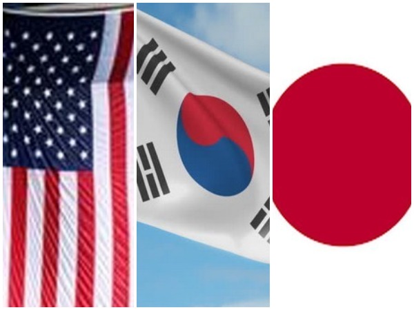 अमेरिका,जापान और दक्षिण कोरिया