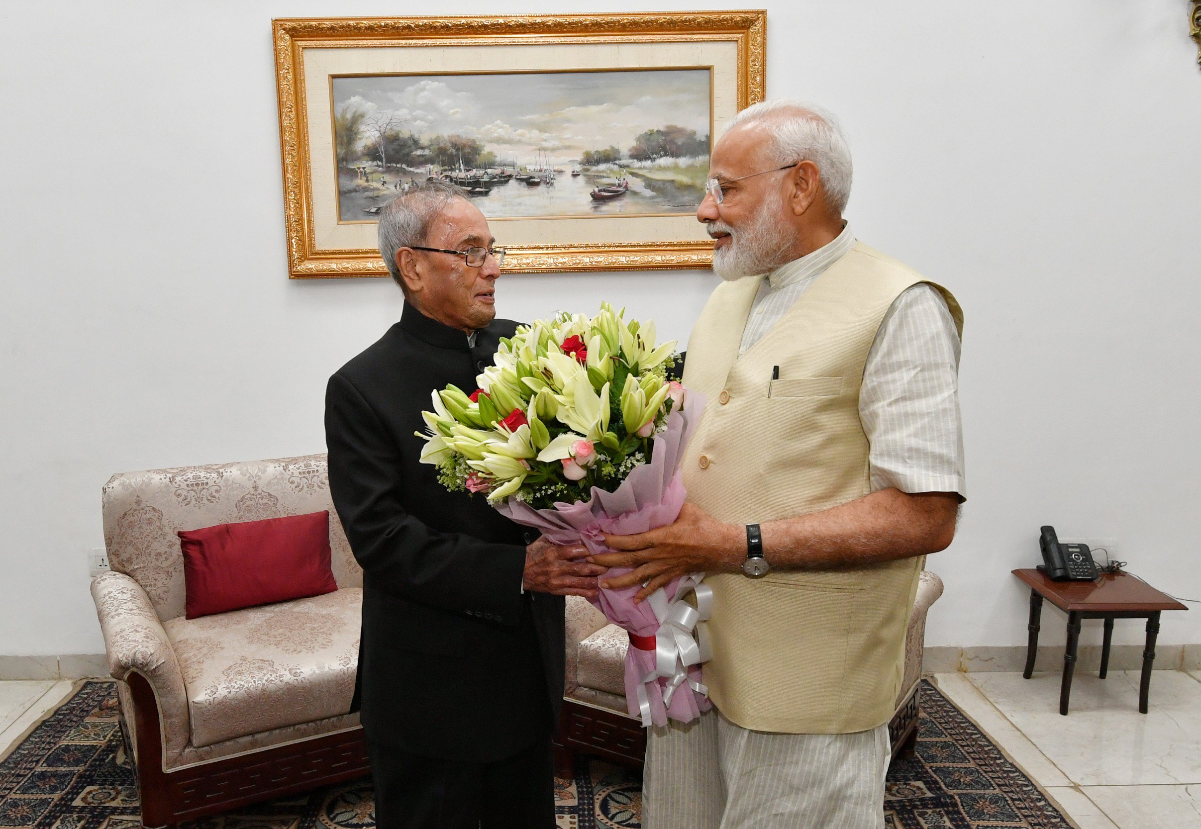 modi pranab mukherjee