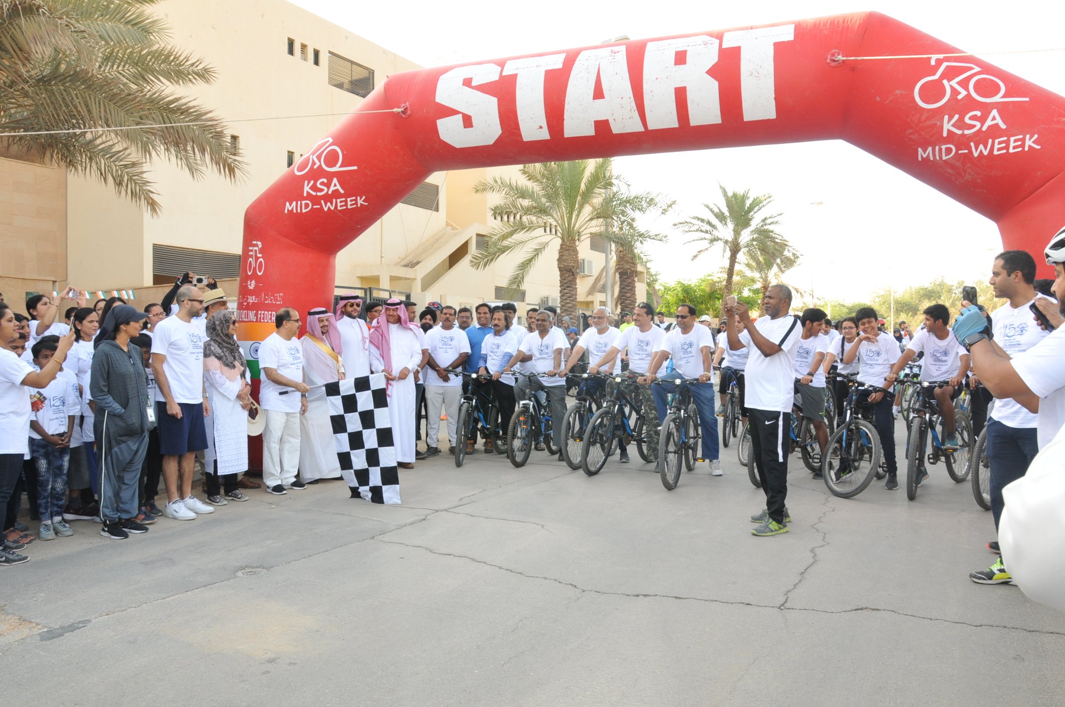 Gandhi cycle rally for peace