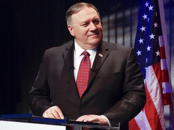 U.S. Secretary of State Pompeo listens during the news conference in Reykjavik