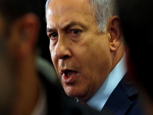 Israeli Prime Minister Benjamin Netanyahu speaks to the media at the Knesset, Israel's parliament, in Jerusalem