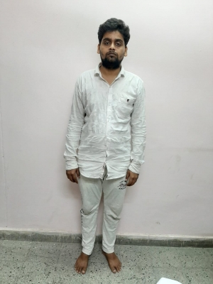 New Delhi: One of the two persons arrested in connection with a 9 year old kidnapping cum murder case in New Delhi on Oct 7, 2019. (Photo: IANS)