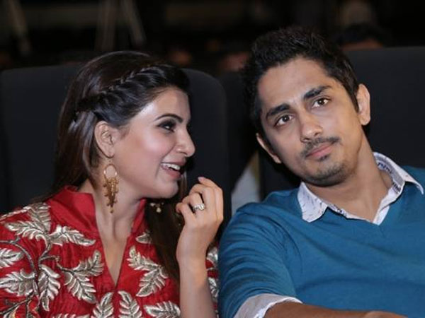 Samantha Akkineni and siddharth