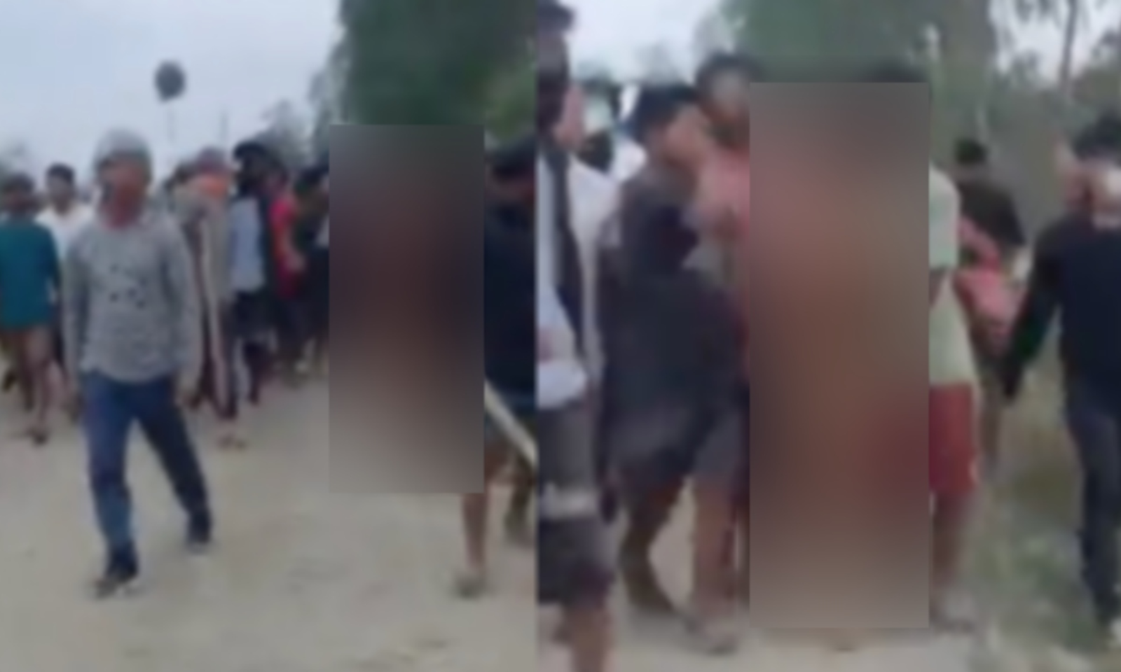 Image Showing the Viral Video of @ women who were raped and paraded by the Mob in Manipur. (Image Courtesy: Live Law) 