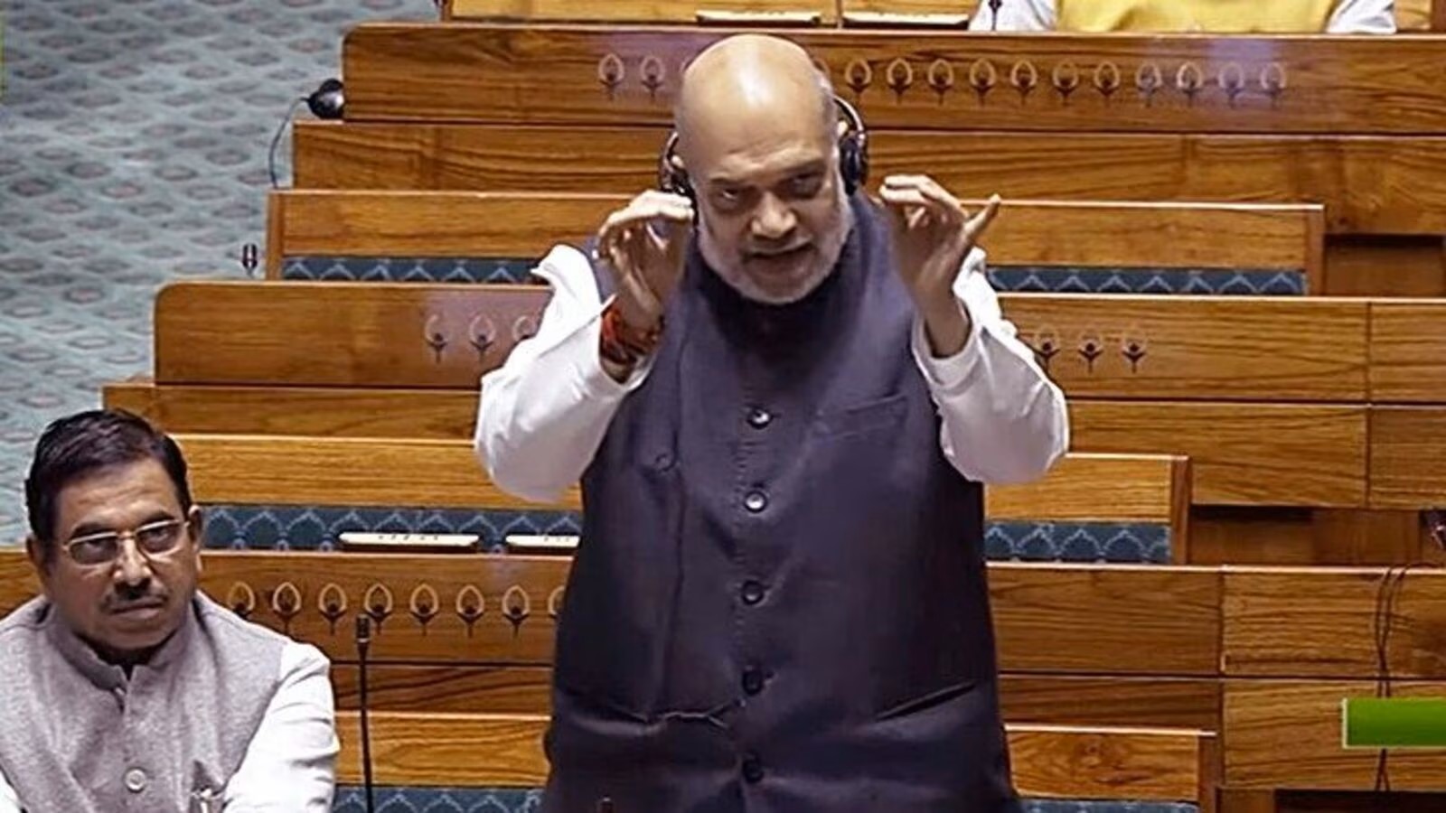 Home minister Amit Shah in the parliament says, "Nehru was responsible....otherwise PoK would have been part of India)