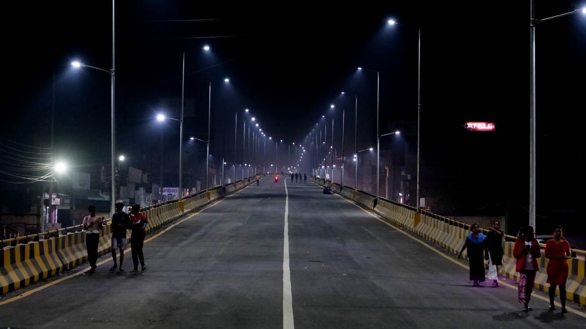 A Late Night View at Tifra Flyover, Bilaspur Chhattisgarh